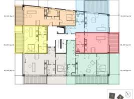 Rezidenci Štěpánov, Valašské Meziříčí, bytová jednotka 1+kk, 41,09  m², balkon 11,92  m²
