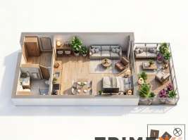 Rezidenci Štěpánov, Valašské Meziříčí, bytová jednotka 1+kk, 41,09  m², balkon 11,92  m²