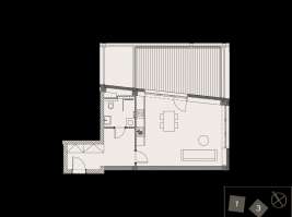 Rezidenci Štěpánov, Valašské Meziříčí, bytová jednotka 1+kk, 42,11  m², balkon 19,19  m²