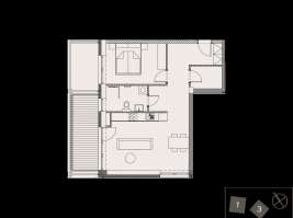 Rezidenci Štěpánov, Valašské Meziříčí, bytová jednotka 2+kk, 55,52  m², balkon 10,01  m²