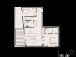 Rezidenci Štěpánov, Valašské Meziříčí, bytová jednotka 3+kk, 63,23  m², balkon 10,03  m²