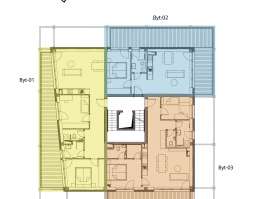 Rezidenci Štěpánov, Valašské Meziříčí, bytová jednotka 3+kk, 68,28  m², balkon 28  m²