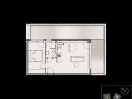 Rezidenci Štěpánov, Valašské Meziříčí, bytová jednotka 2+kk, 39,82  m², balkon 35,65  m²