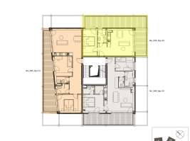 Rezidenci Štěpánov, Valašské Meziříčí, bytová jednotka 2+kk, 39,82  m², balkon 35,65  m²