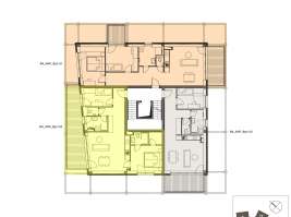 Rezidenci Štěpánov, Valašské Meziříčí, bytová jednotka 2+kk, 44,89  m², balkon 9,72  m²
