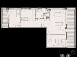 Rezidenci Štěpánov, Valašské Meziříčí, bytová jednotka 4+kk, 90,53  m², balkony 25,64  m²