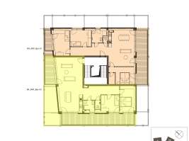 Rezidenci Štěpánov, Valašské Meziříčí, bytová jednotka 4+kk, 90,53  m², balkony 25,64  m²