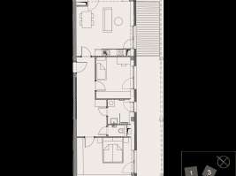 Rezidenci Štěpánov, Valašské Meziříčí, byt. jedn. 3+kk, 67,04  m², terasa 9,73  m², zahrada 216,5  m²